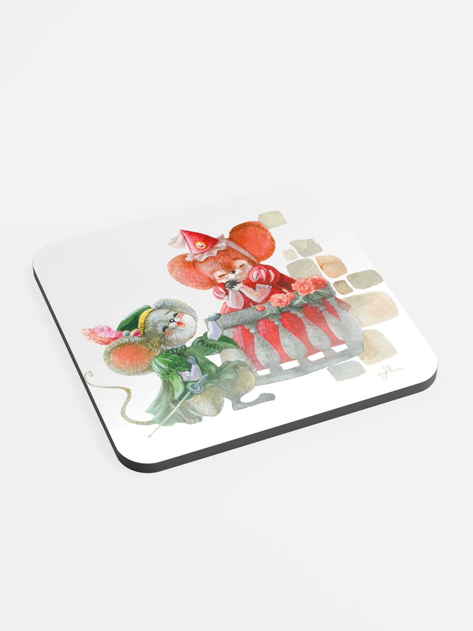 Autumn Serenade Coaster | Eco-Friendly MDF & Cork | 3.74