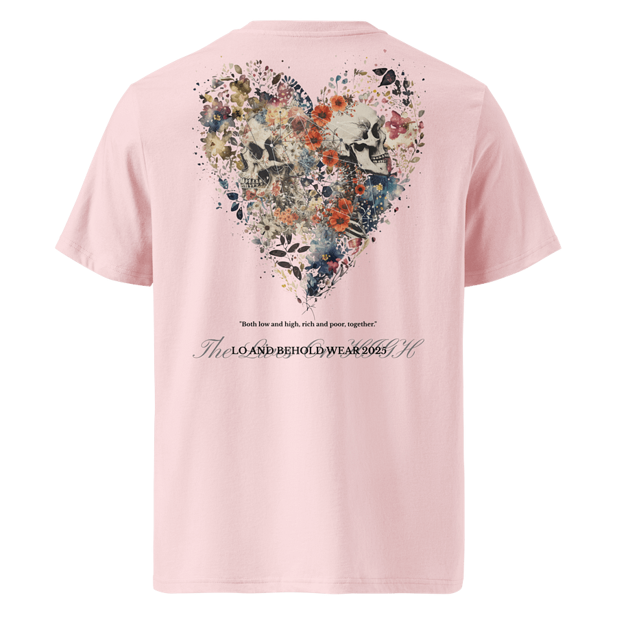 The Lives On HIGH | The Bloody Heart X Skeleton | UNISEX TEE | Black product image (5)
