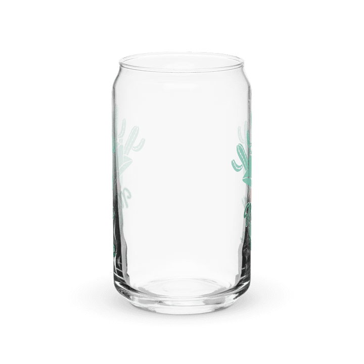 Cactus Mama Western Print Glass Can Cup With Or Without Lid product image (2)