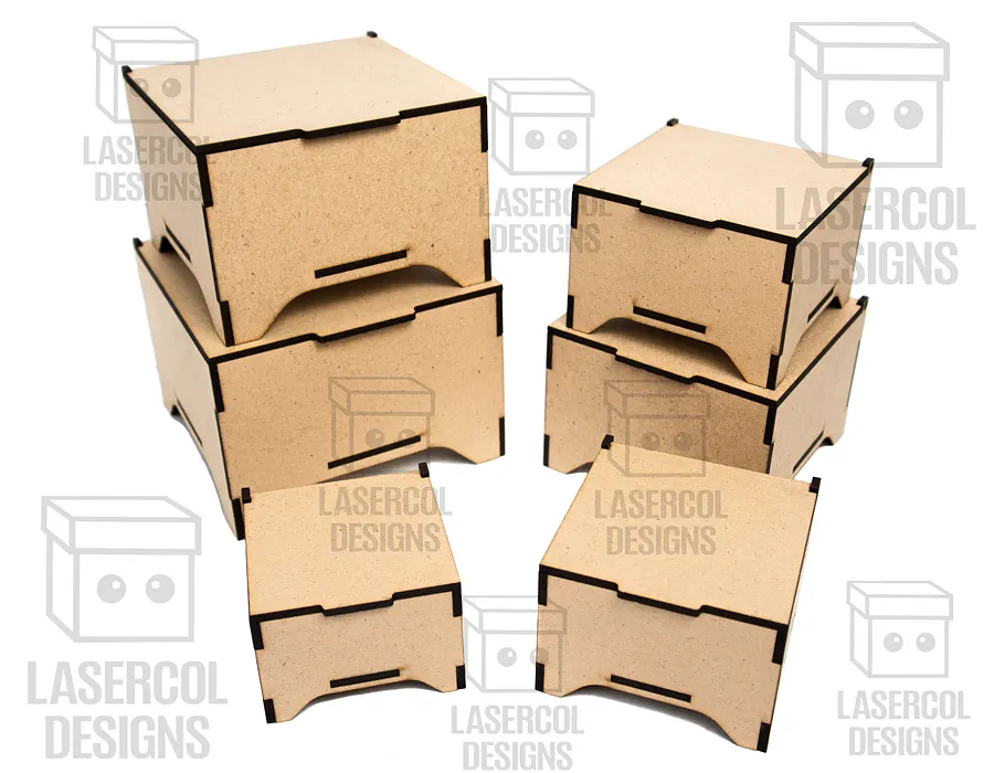 Boxes Set 6 (6 sizes) - Laser Cut Files product image (7)