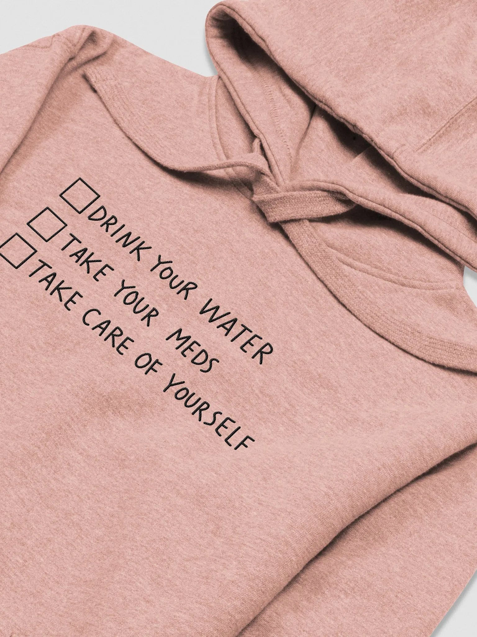 !reminder hoodie 2.0 embroidered (black lettering) product image (3)