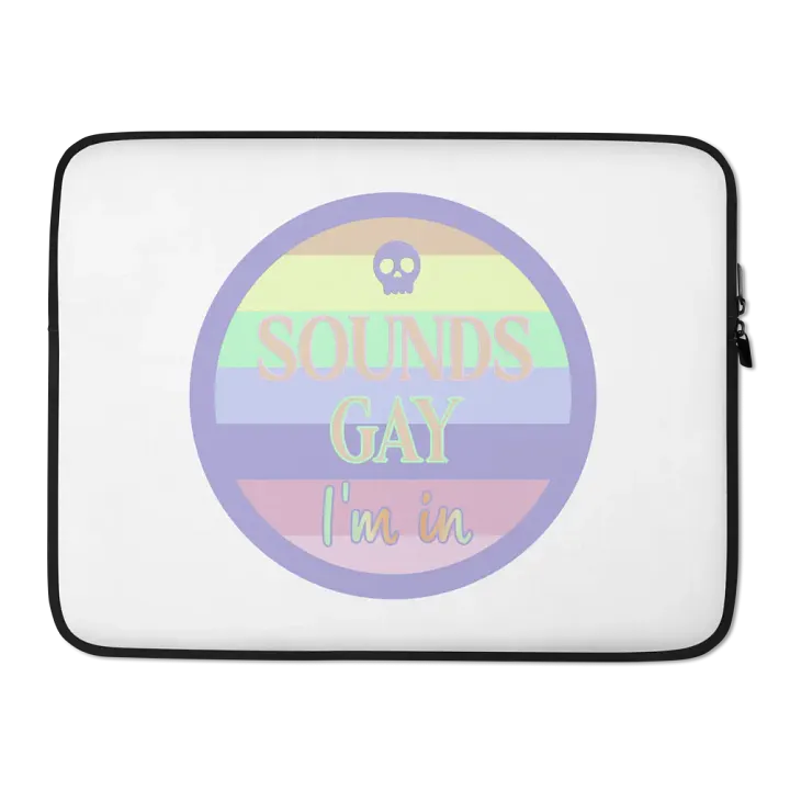 Sounds Gay Laptop Sleeve product image (2)