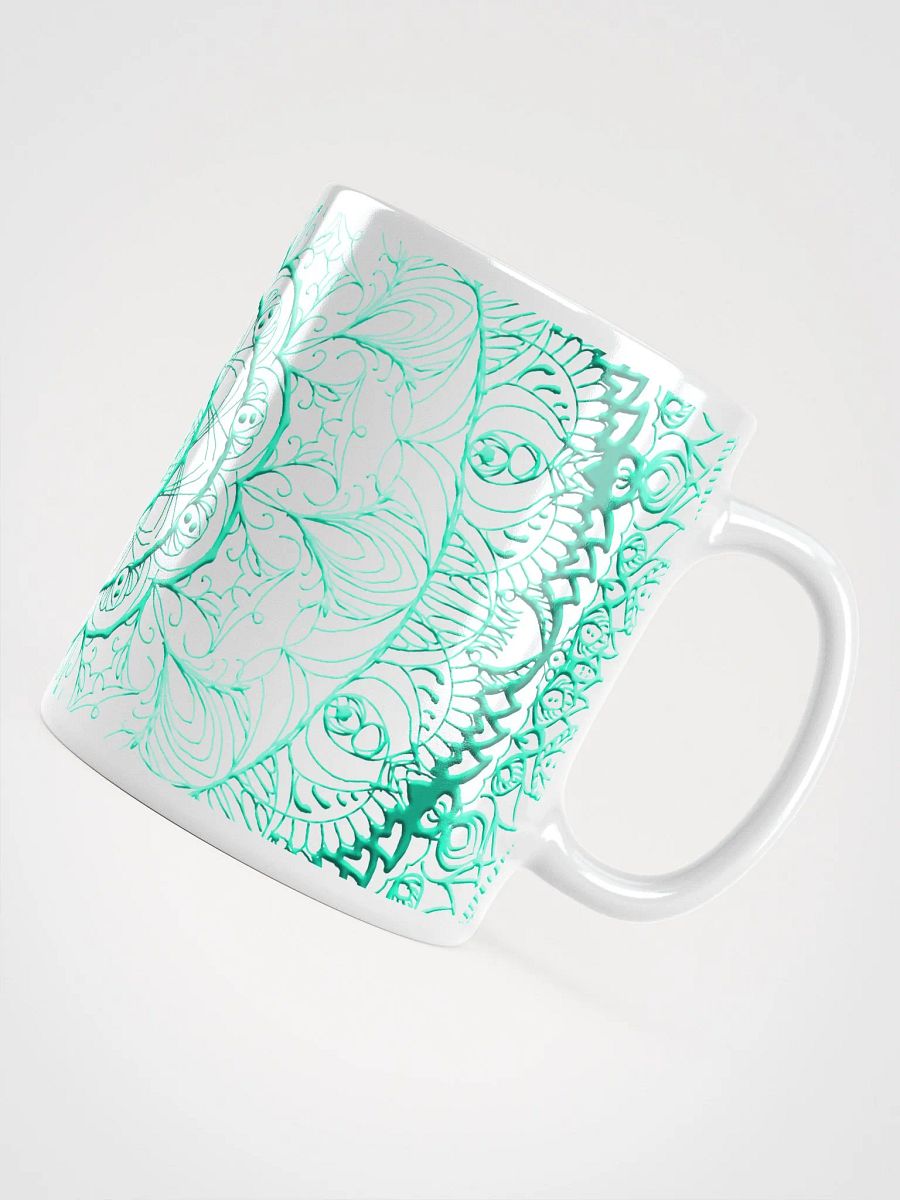 Symmetrical Aqua Mandala Mug product image (5)