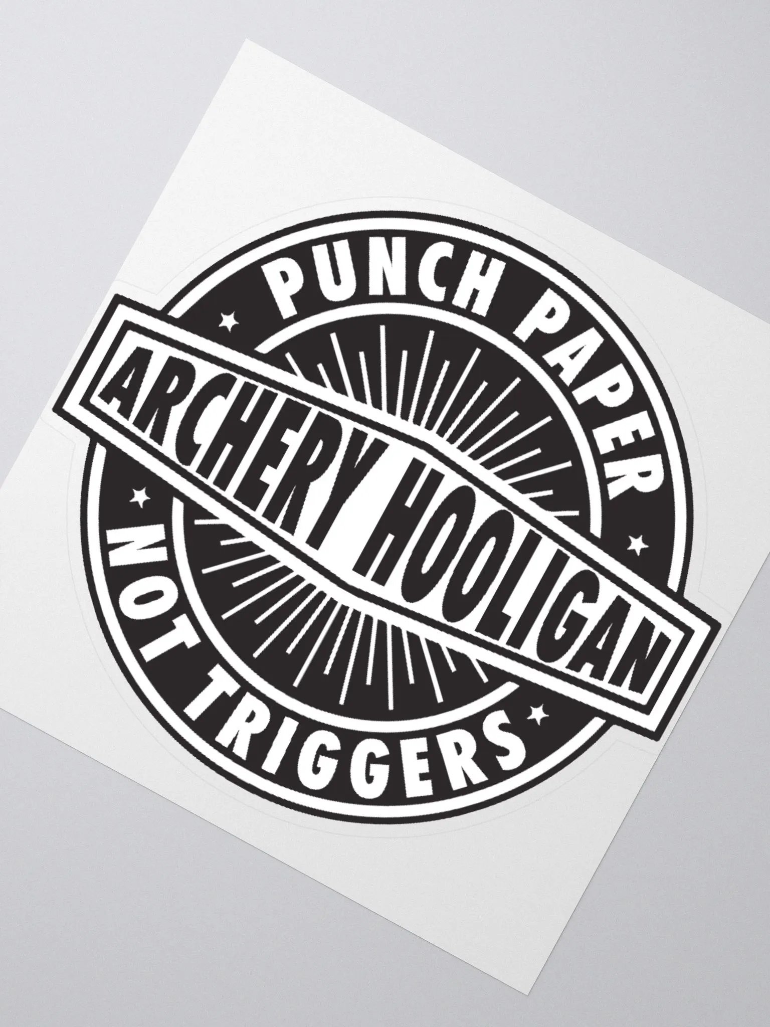 Punch Paper Not Triggers Sticker product image (4)