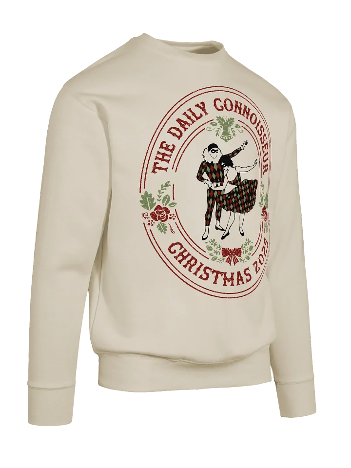 Adult Harlequin Christmas Emblem Sweatshirt product image (2)