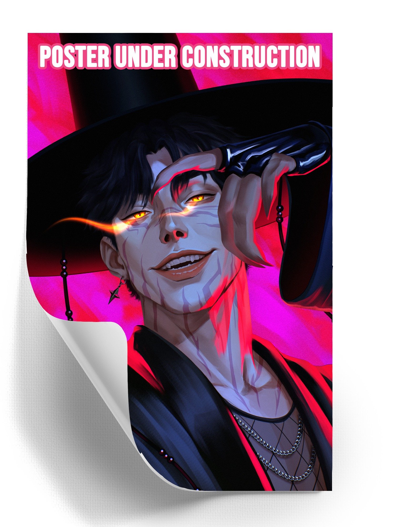 Signed Poster (Jinu) - K-Pop Demon Hunters Meets Metal product image (1)