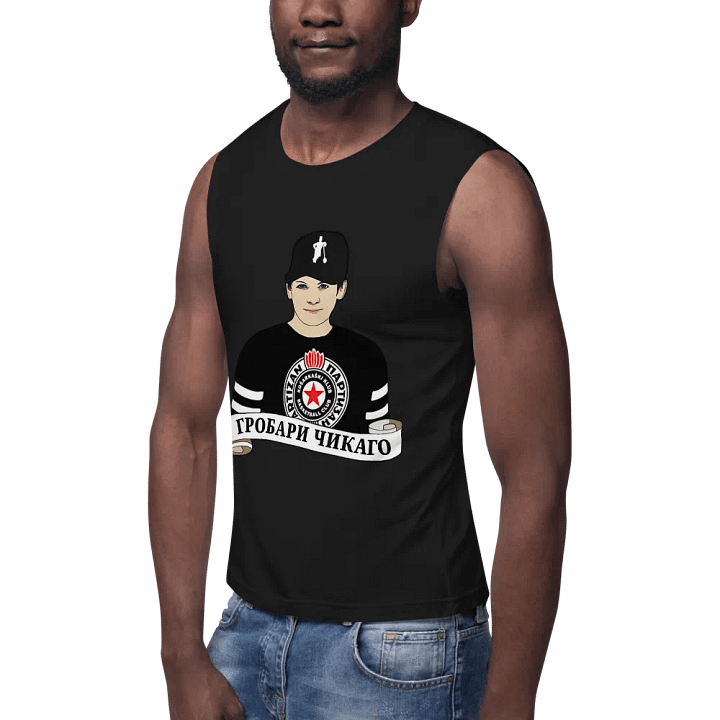 Grobari Čikago KK Partizan Bella+Canvas Muscle Tank product image (1)