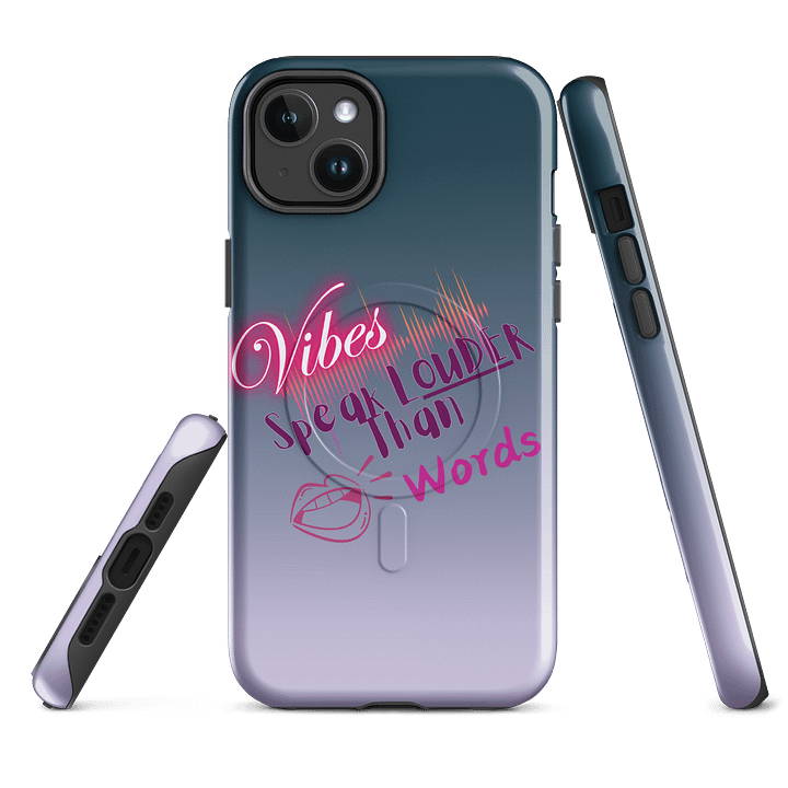 Vibes Speak Louder Than Words iPhone® Tough Case product image (2)