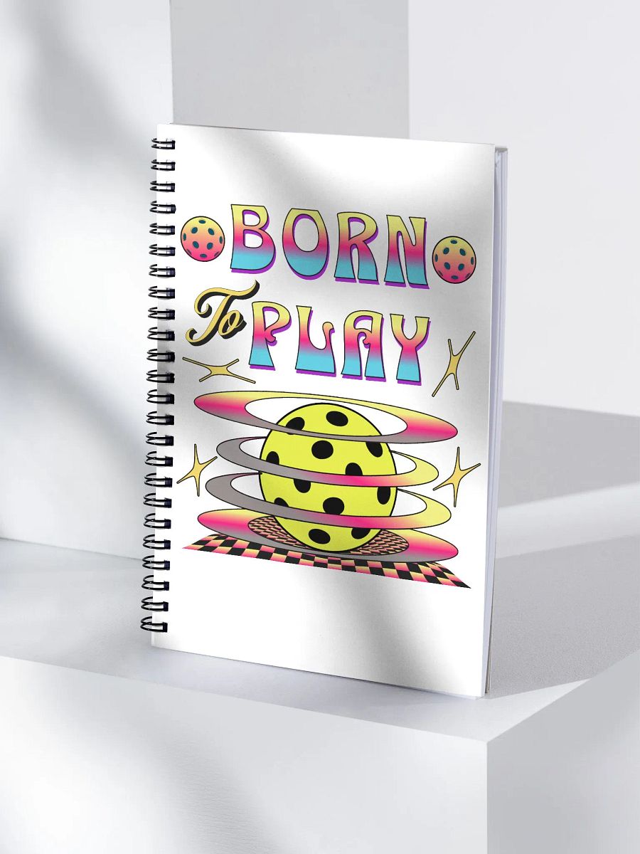 Born To Play Pickleball Retro Vibes Spiral Notebook product image (3)