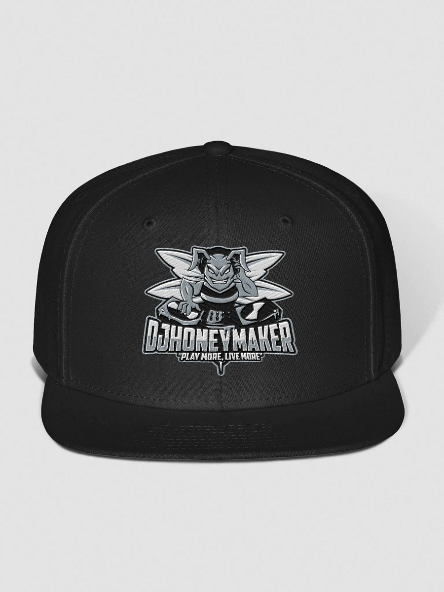 Black & White Logo Wool Blend Snapback Cap product image (1)