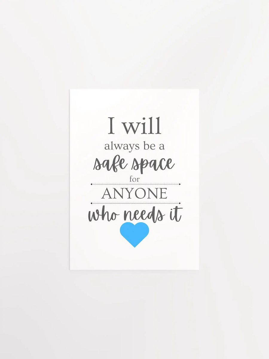 "Safe Space" Matte Poster product image (2)