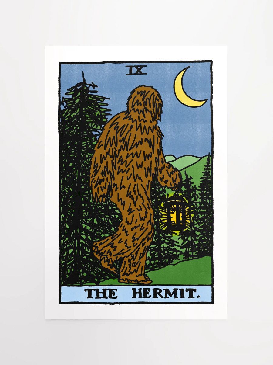 Bigfoot Hermit Tarot Card Print product image (4)