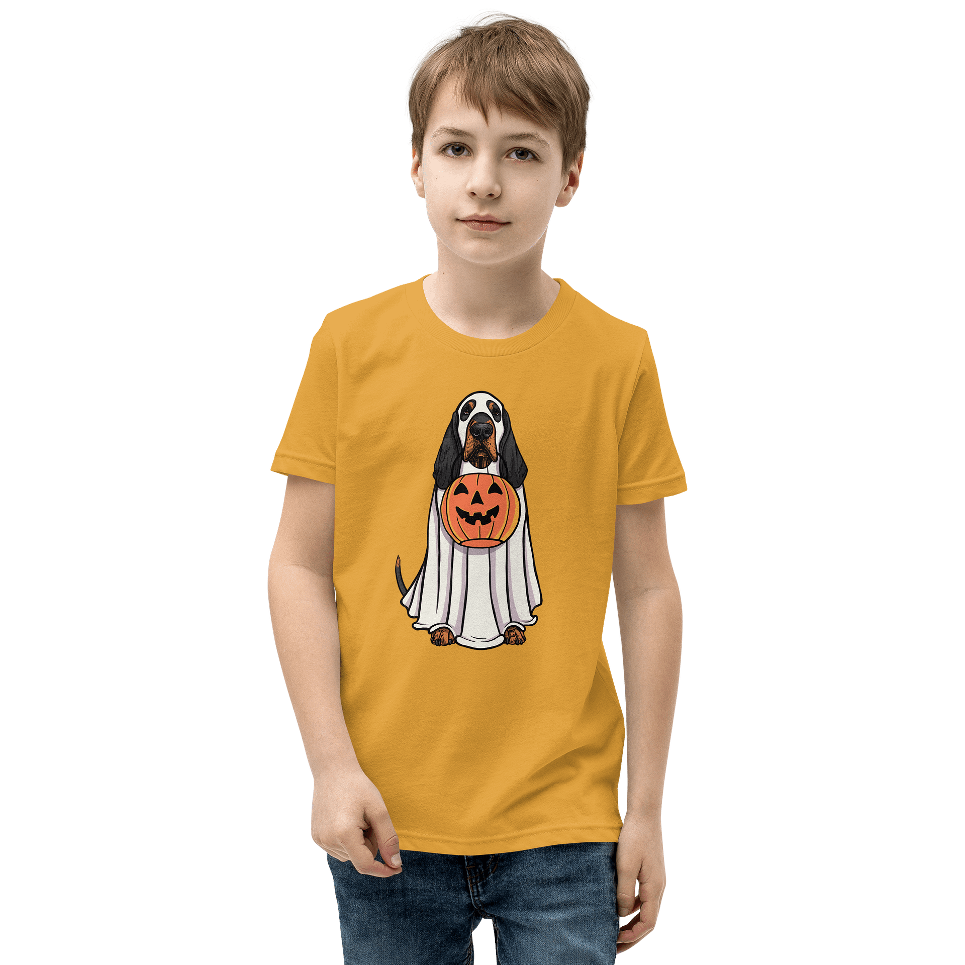 Halloween Bloodhound(Black & Tan) Youth T-Shirt product image (1)