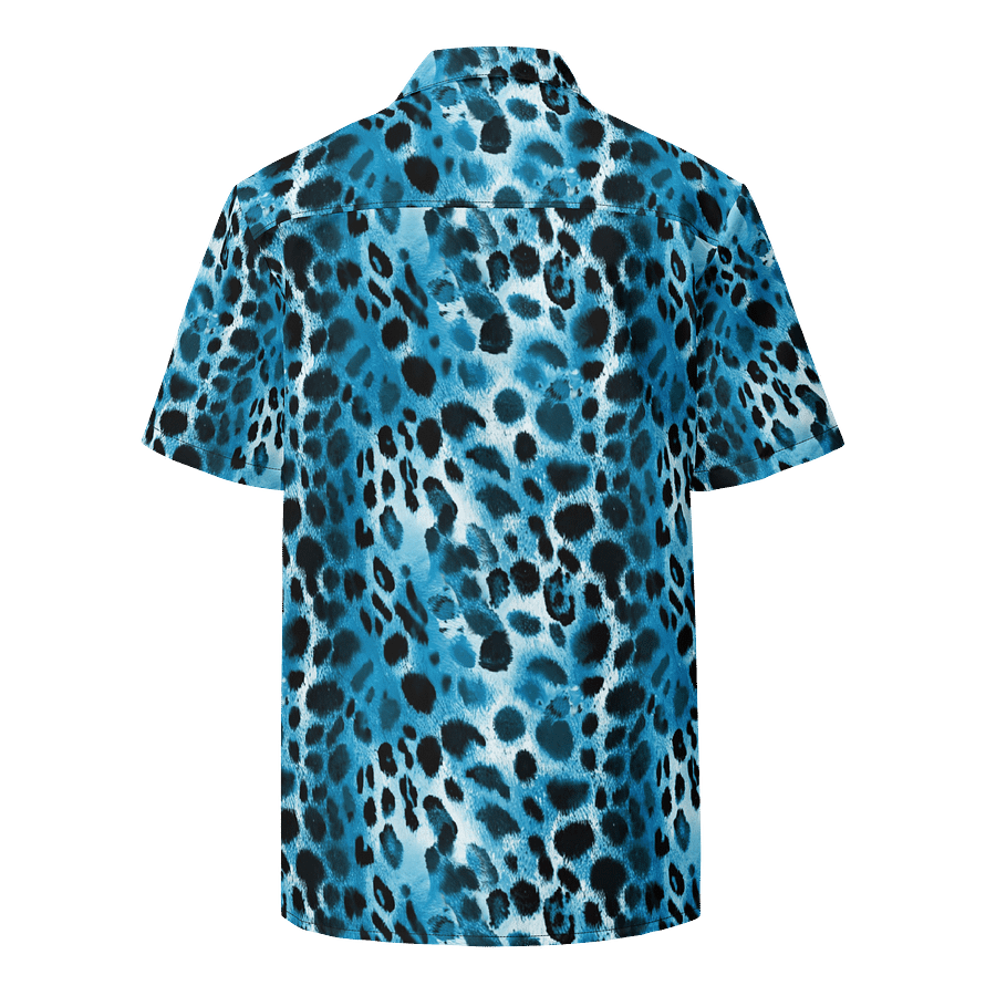 Blue Leopard Hawaiian Shirt product image (2)
