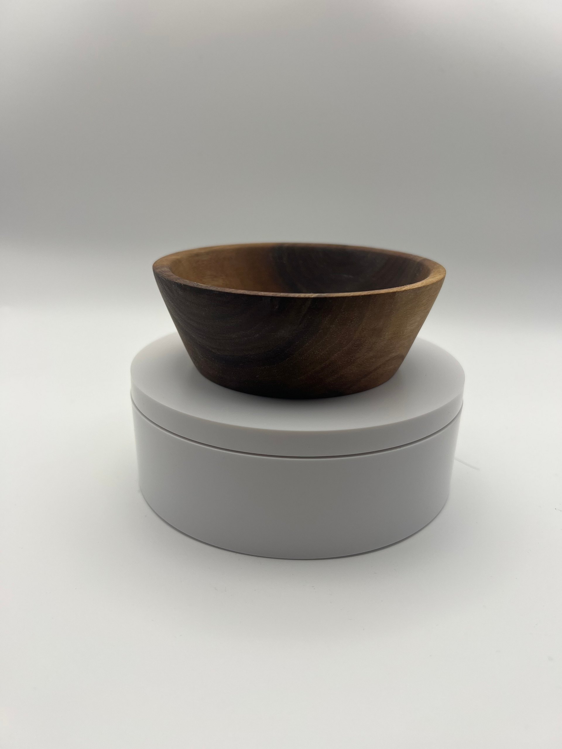 Small Black Walnut Catch-All (3.75”) – Handmade from Reclaimed Storm Wood product image (2)