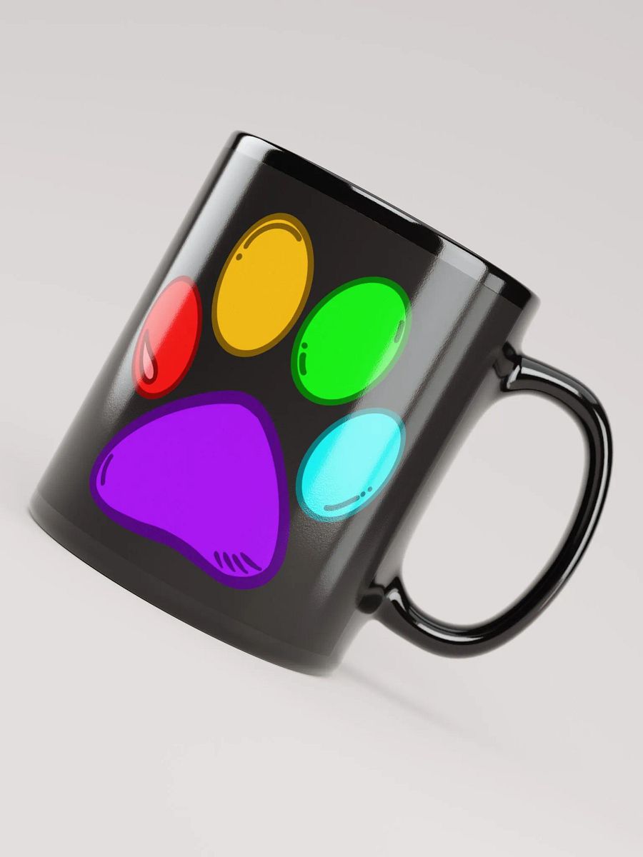 Black Colorful Paw Mug product image (7)