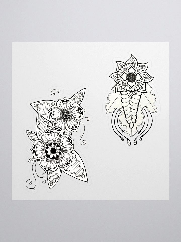 Intricate Floral Kiss-Cut Sticker Collection product image (2)