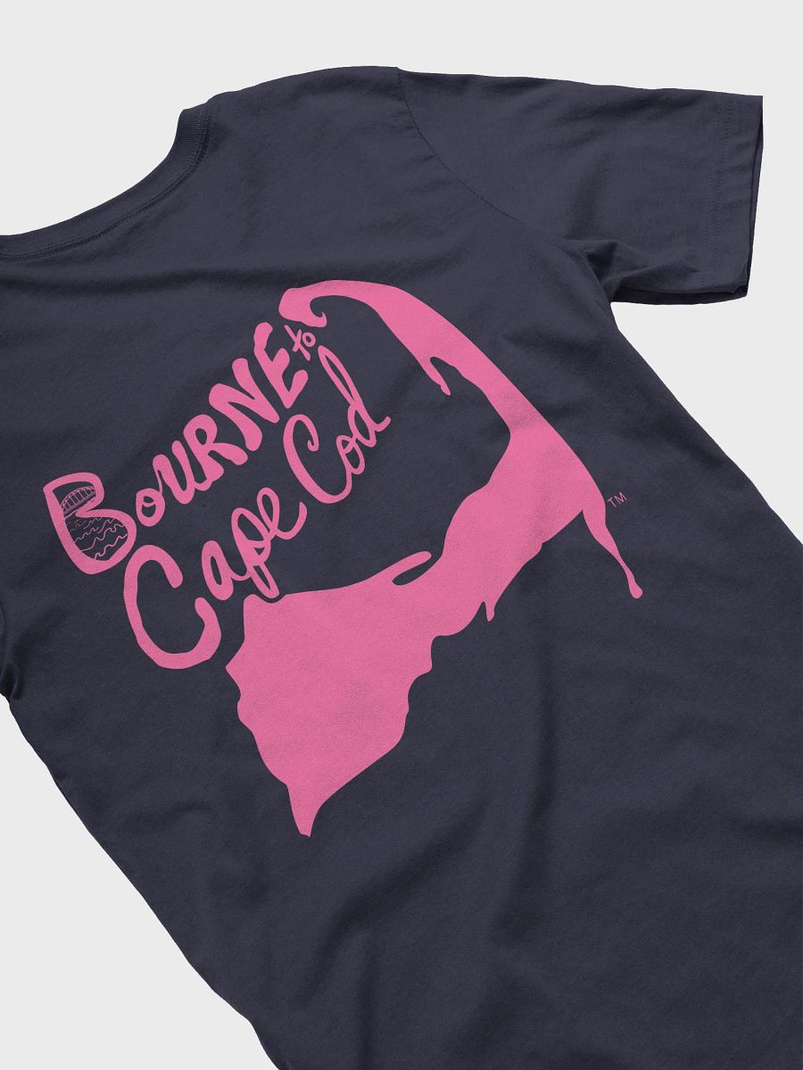 Men's | BOURNE to Cape Cod™ | Supersoft T-Shirt by Bella+Canvas | Brilliant Rose Pink Logo on Jewel Tone Colors product image (32)