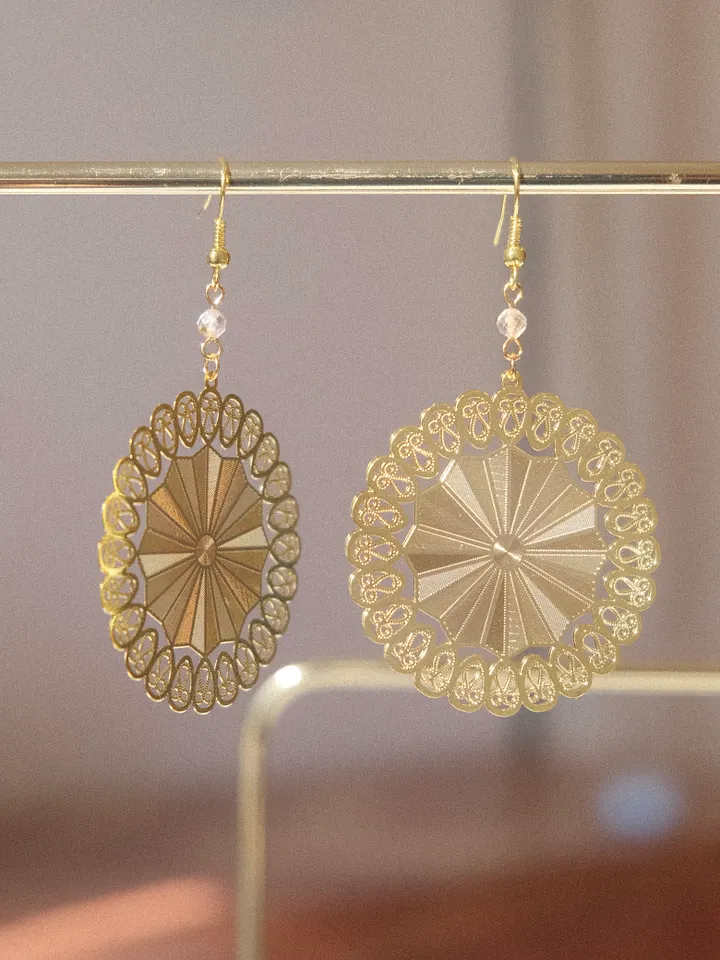 Golden wheel - Citrine earrings product image (2)
