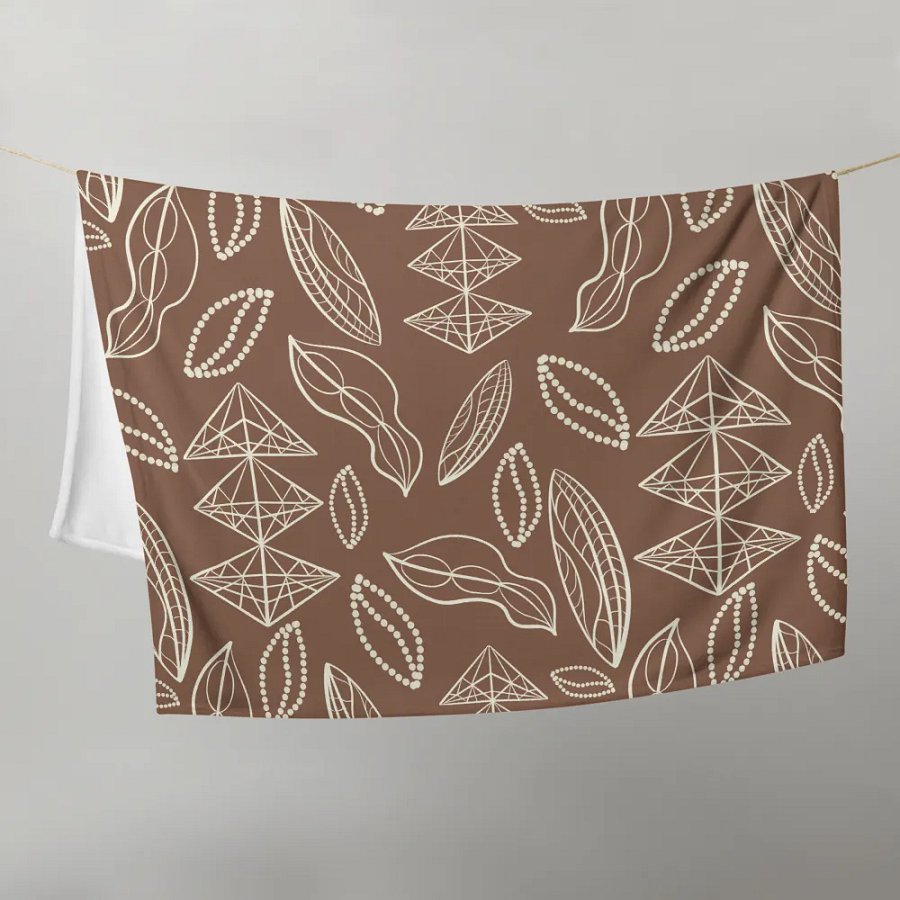 El Yunque Brew Bliss: Abstract Coffee Bean Earthy Pattern product image (21)
