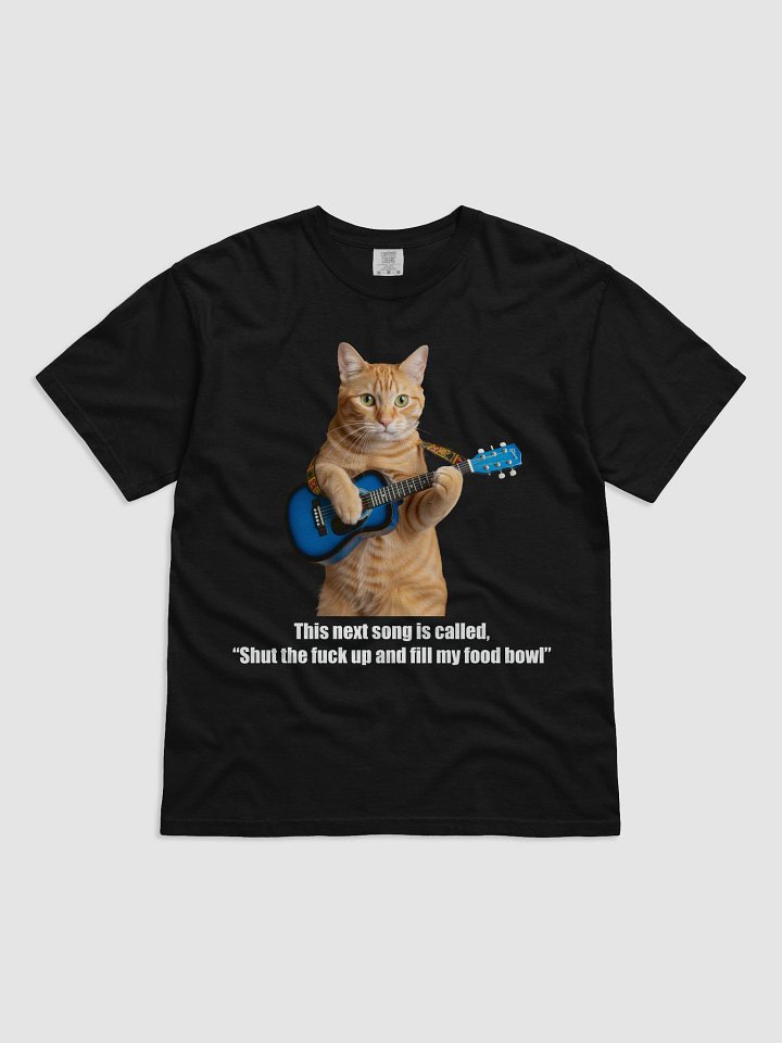 Cat playing guitar funny cat t-shirt product image (5)