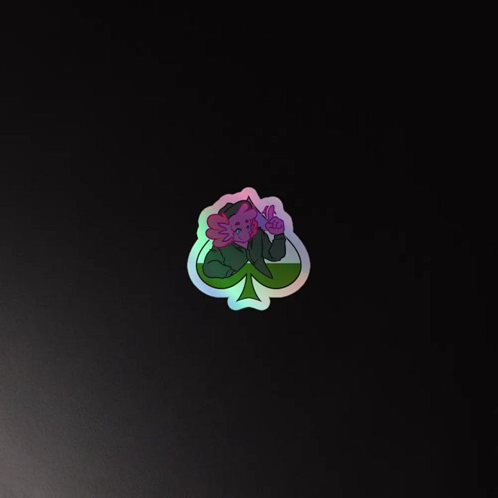 Queer in Spades | Kiss-Cut Holo Sticker product image (2)