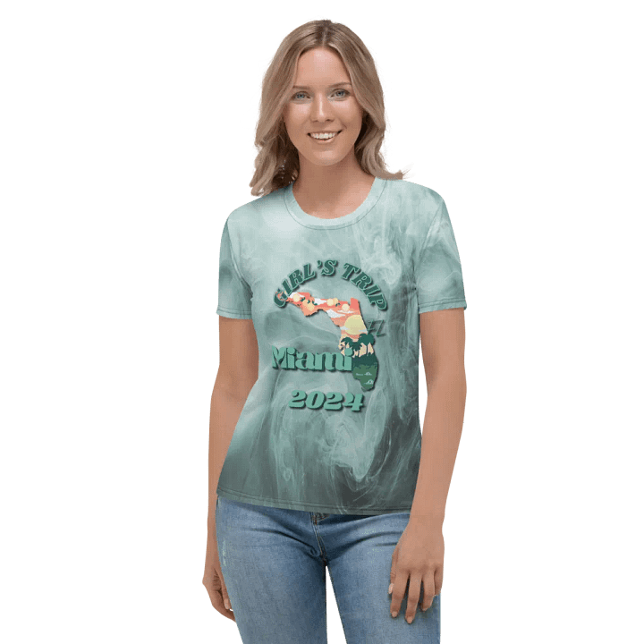 Girls Trip Miami, Fl 2024 All Over Print T-shirt product image (2)