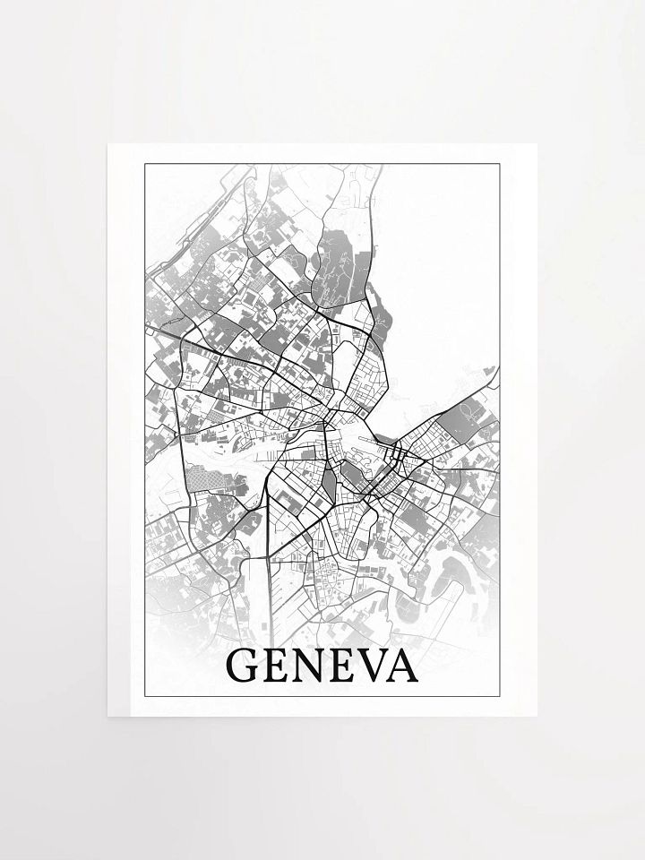 Geneva, Switzerland, city map print product image (5)