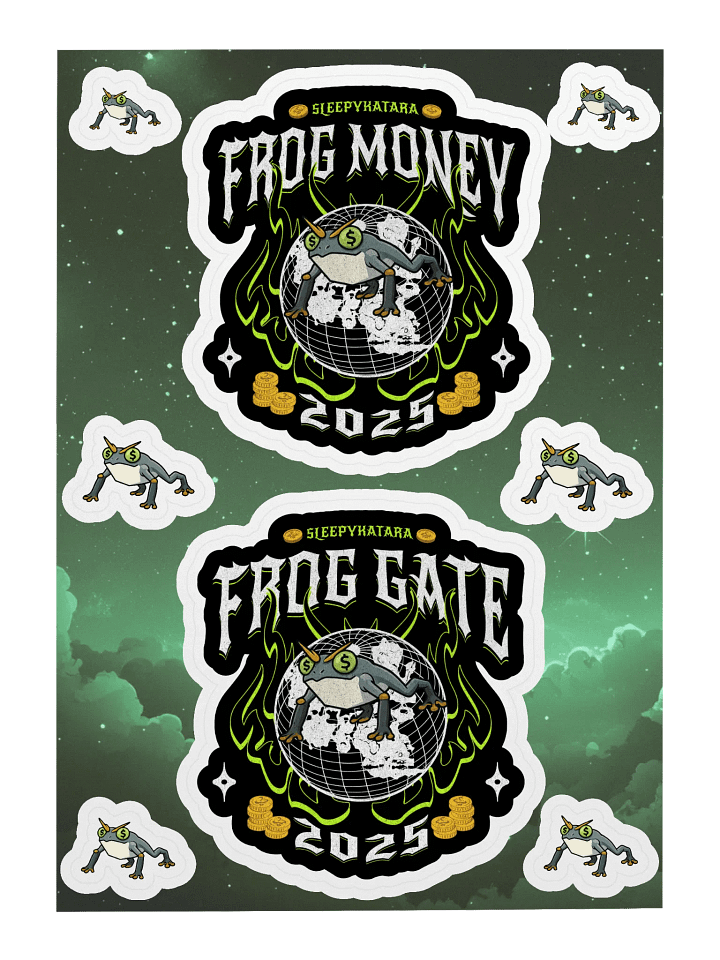 FROGMONEY2025 Sticker Sheet product image (1)