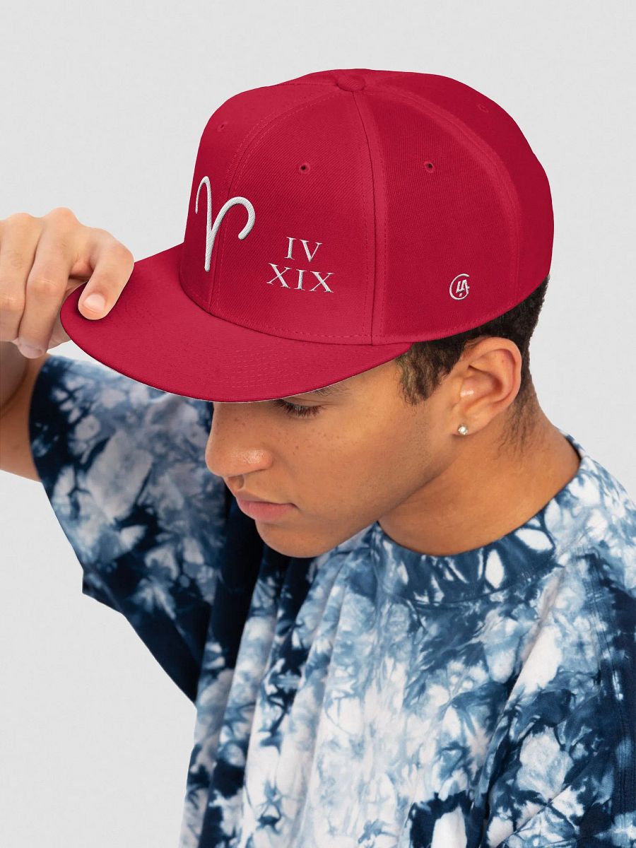 Aries Zodiac Sign "Flame" : Born to Lead - Snapback Cap product image (7)