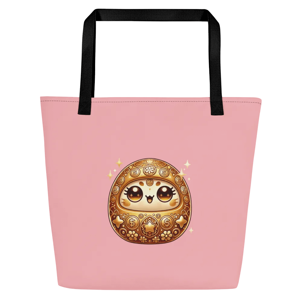 Golden Kawaii Daruma Dolls Tote Bag product image (3)