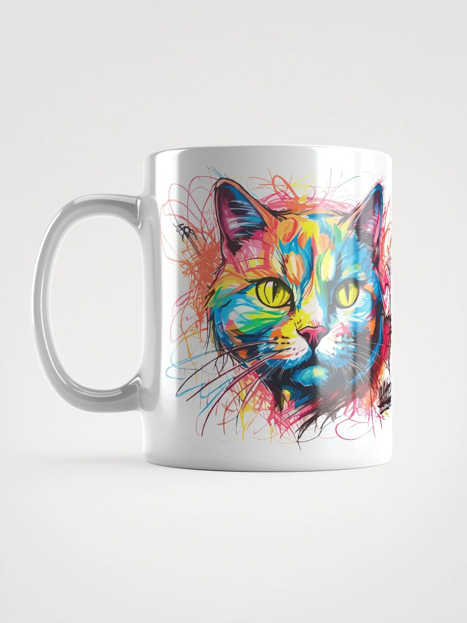 Graffiti Scribbles Cat 2 , Mug product image (11)