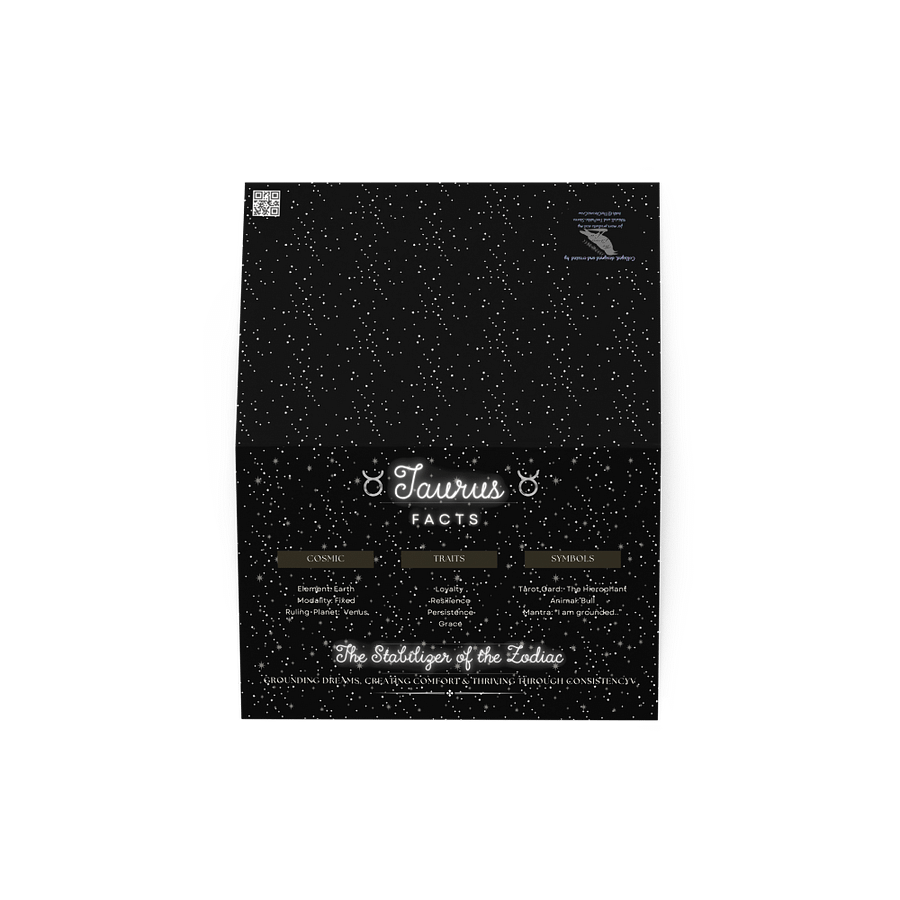 Taurus 2025, Attributes Table, Greeting Card product image (2)