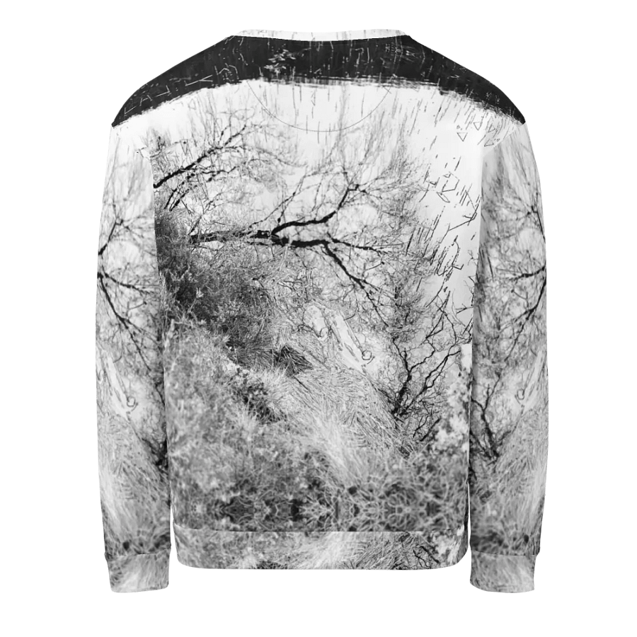 Monochrome Winter Lochan Reflections Unisex All Over Print Sweatshirt product image (12)
