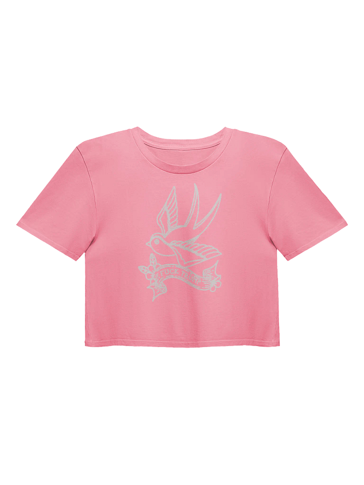 F*ck Trump Tattoo Sparrow Cropped T-shirt product image (1)