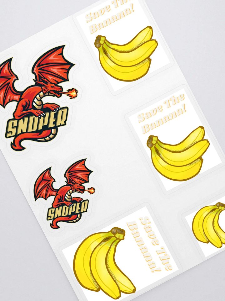 Save the Banana Logo Sticker Sheeet product image (2)