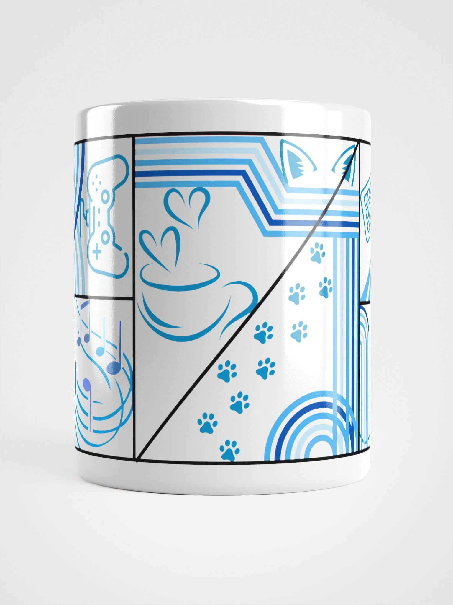 Frenchkittie Blue Abstract Mug product image (5)