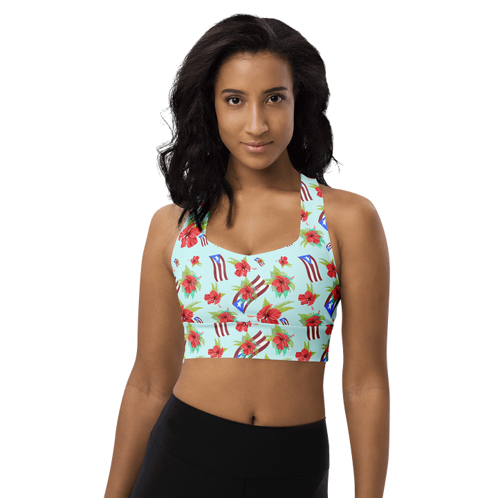Puerto Rican Pride All-Over Print Sports Bra product image (1)