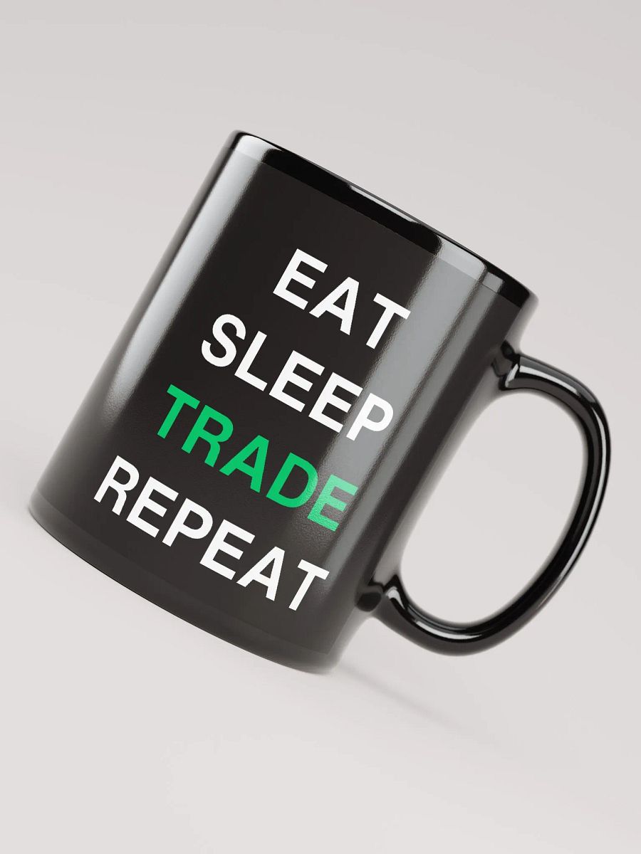 Eat, Sleep, Trade, Repeat Distorted Mug product image (4)