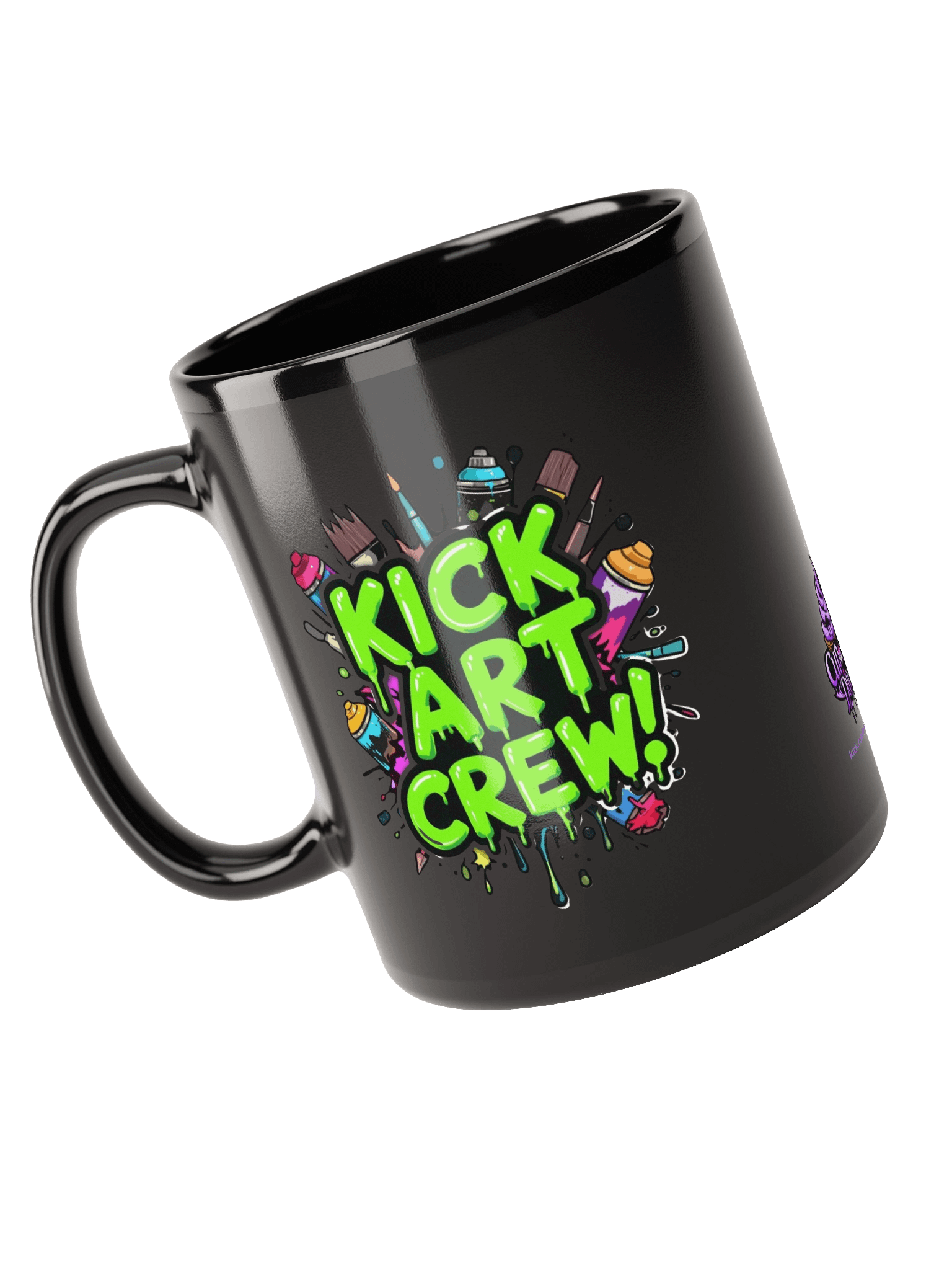 Kick art crew mug in black product image (6)