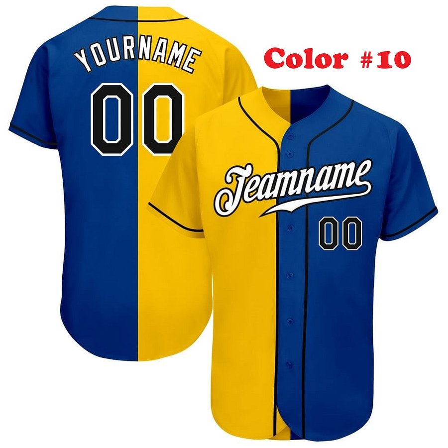 Authentic Baseball Jersey, Custom Baseball Jersey, Personalized Sport Jersey, Straight Lines 2 Color Left Right product image (5)