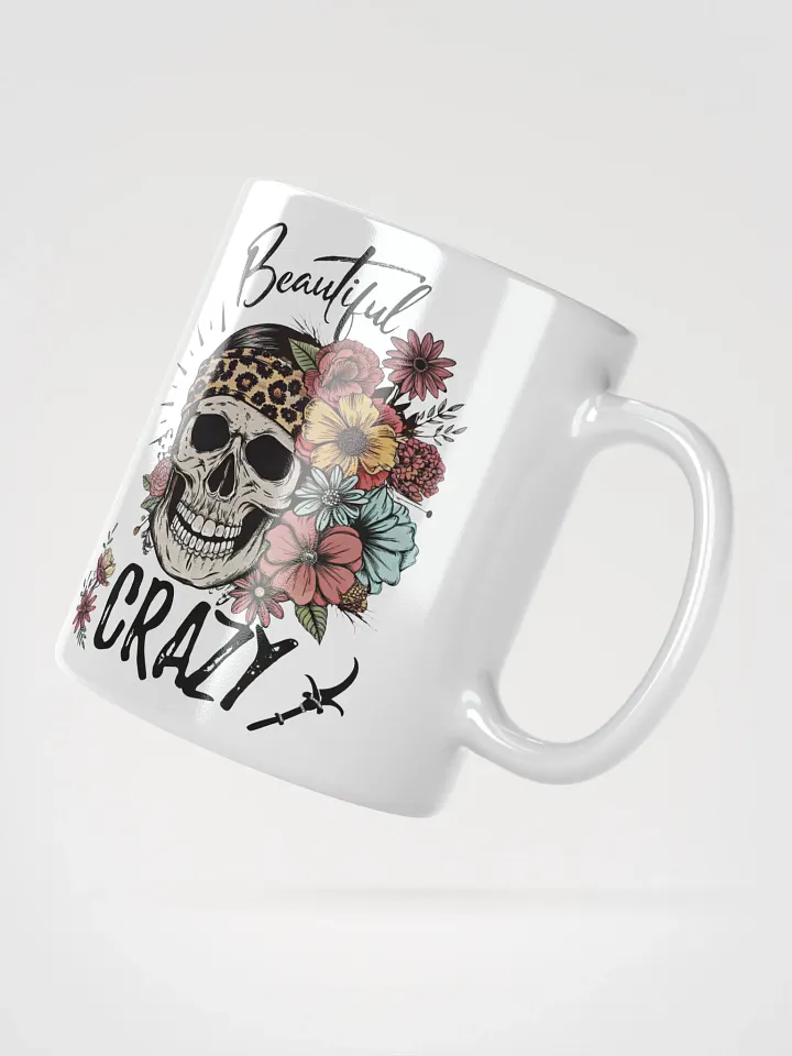 Beautiful Crazy Skull Mug product image (4)