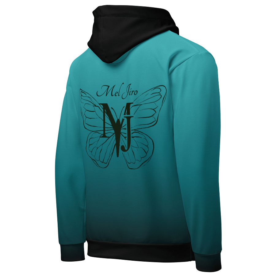 Meljiro Cyan Gradient NLE Hoodie – Fresh Color, Fierce Energy product image (5)
