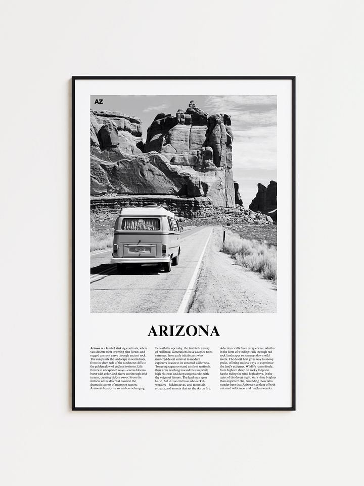 Arizona 03 Newspaper Poster | Framed product image (1)