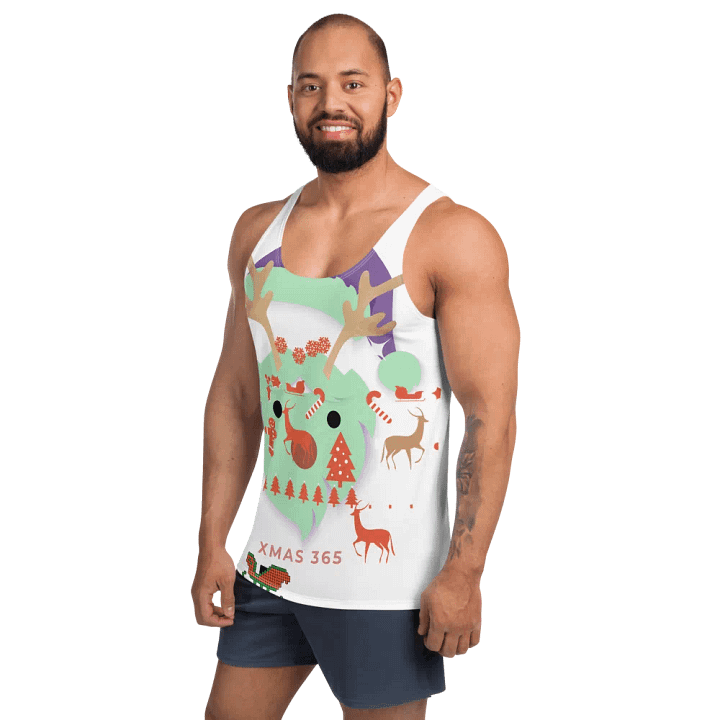 Grinch-Inspired Gangster Christmas Face Tattoo Sweater – Vintage Retro Digital Download product image (2)