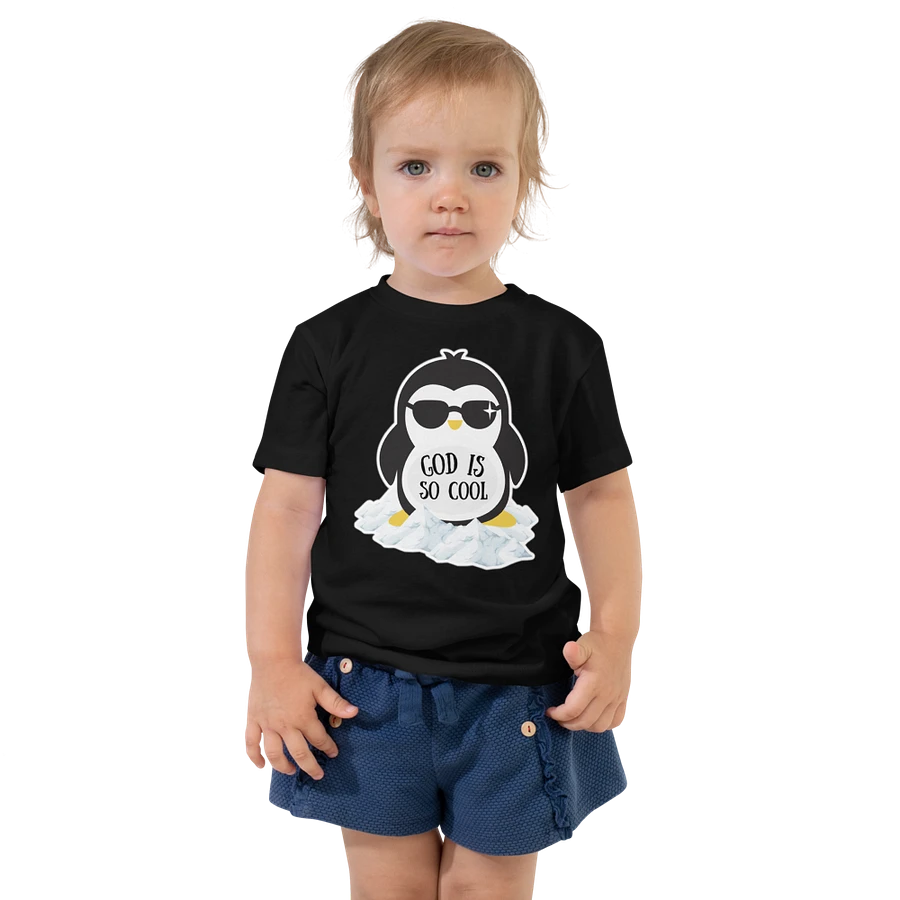 God Is So Cool Penguin Toddler T-Shirt product image (7)