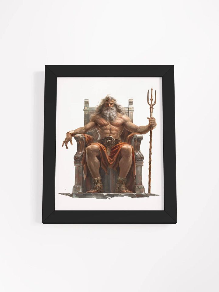 Poseidon - The God of the Oceans Framed High-Quality Matte Poster product image (4)