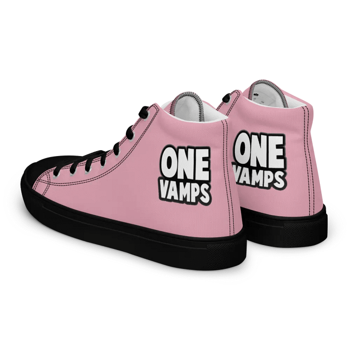 Women's High Top Canvas Shoes OneVamps Pink color product image (2)