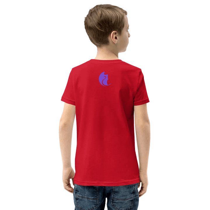 KawaiiKitten PowerRed Youth Short Sleeve T-Shirt product image (2)