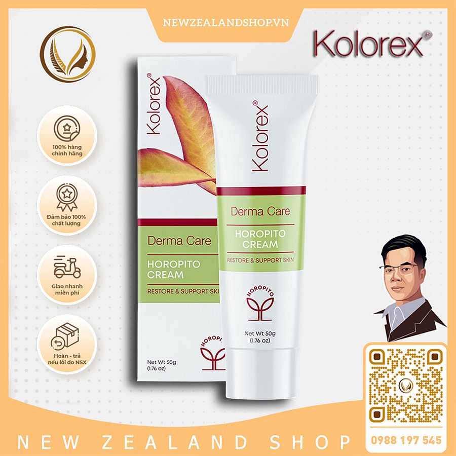 Kem dưỡng phục hồi vùng da nhạy cảm Kolorex Derma Care Horopito Cream 50g product image (1)